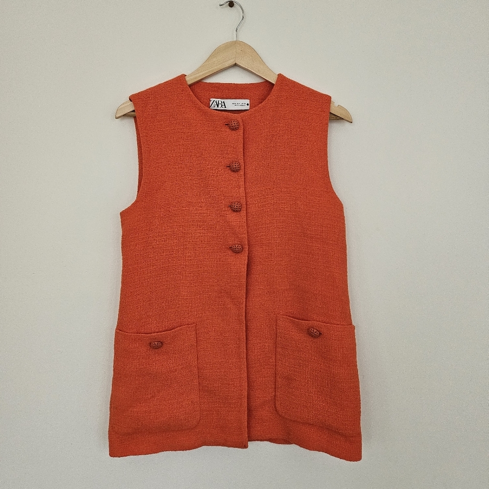 Zara two piece set - vintage inspired textured pants and vest top